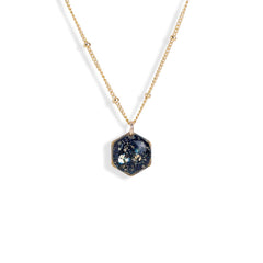 Dainty Hexagon Galaxy Necklace - Kate Koel