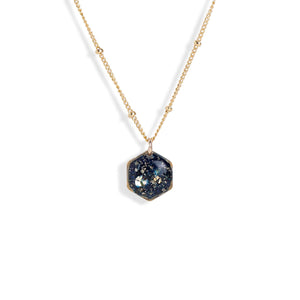 Dainty Hexagon Galaxy Necklace - Kate Koel