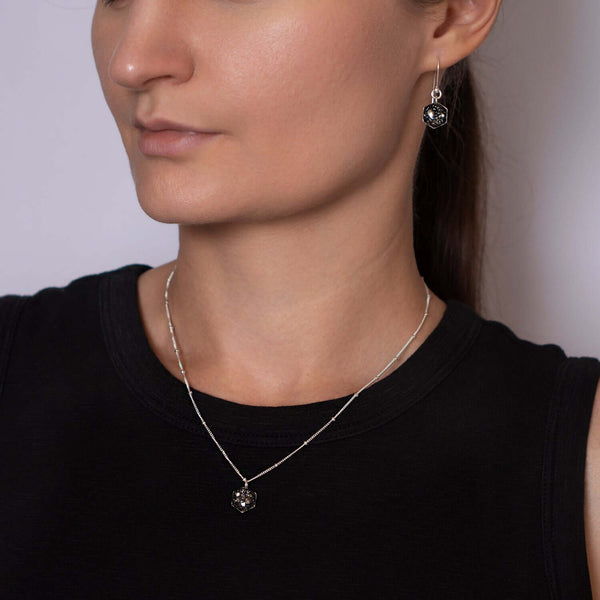 Dainty Hexagon Galaxy Necklace - Kate Koel