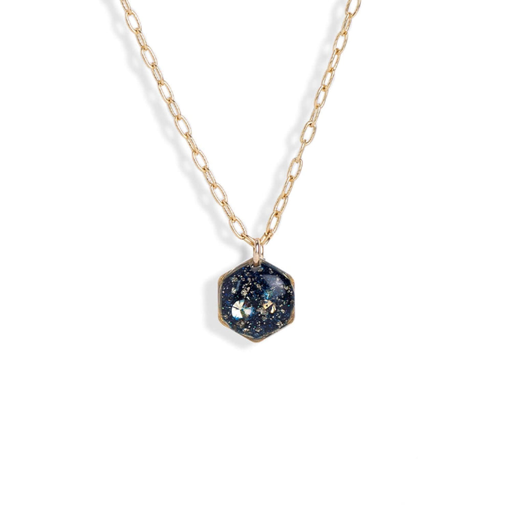 Dainty Hexagon Galaxy Necklace - Kate Koel