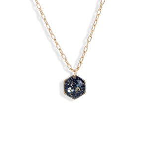 Dainty Hexagon Galaxy Necklace - Kate Koel