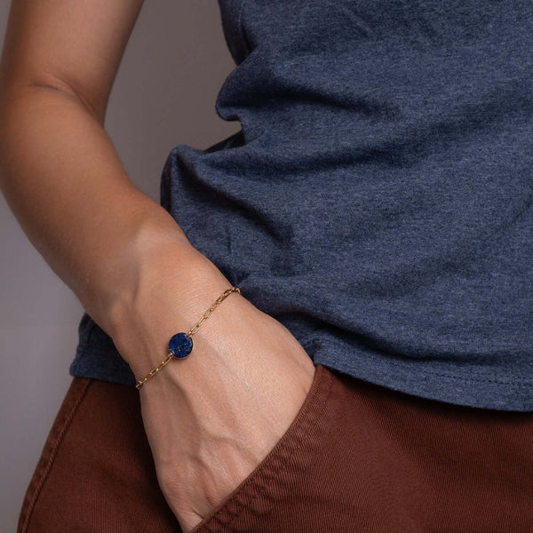 Dainty Round Gem Bracelet - Kate Koel