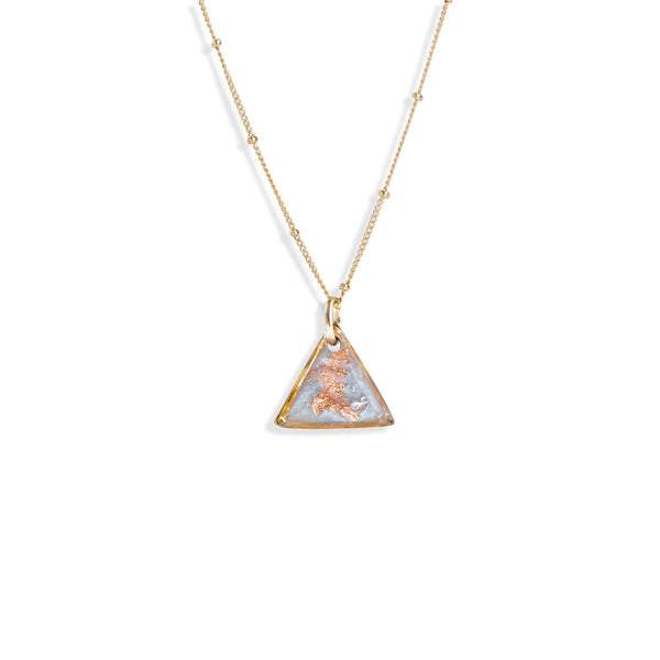 Dainty Triangle Vanilla Sky Necklace - Kate Koel