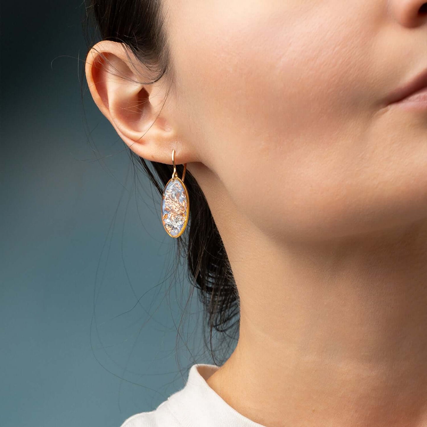 Dangling Oval earrings - Kate Koel