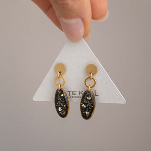Dangling Oval Galaxy Earrings - Kate Koel