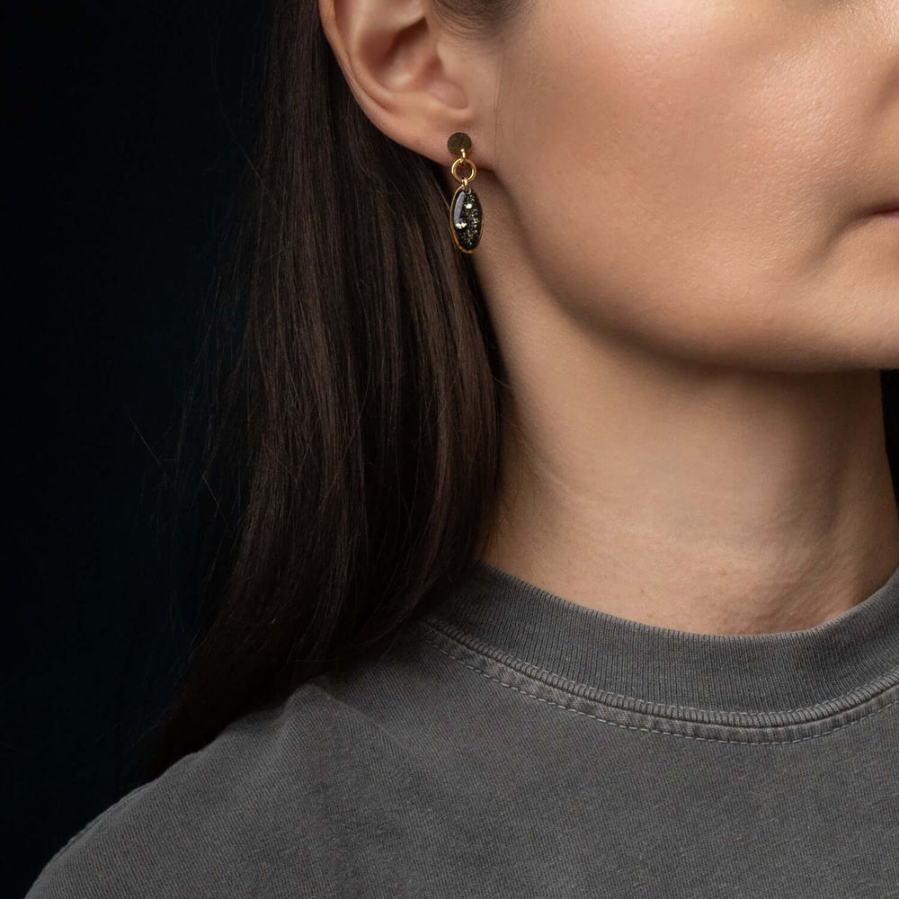 Dangling Oval Galaxy Earrings - Kate Koel