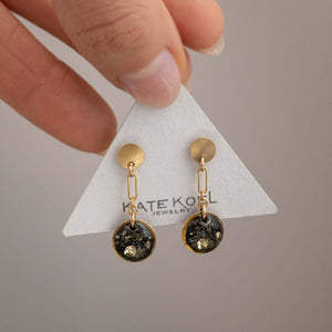 Dangling Round Galaxy Earrings - Kate Koel