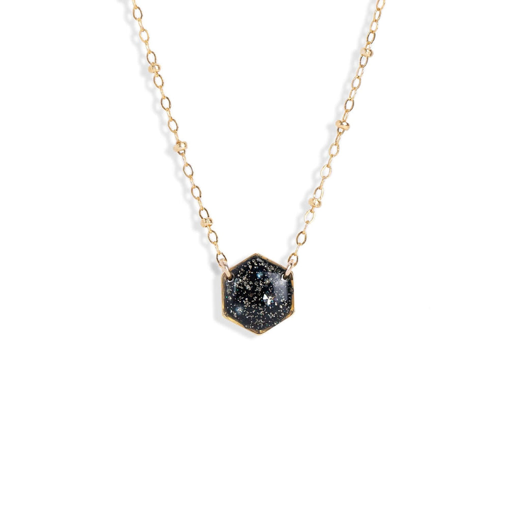 Delicate Galaxy Hexagon Necklace - Kate Koel