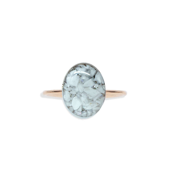 Delicate Oval Gemstone ring - Kate Koel