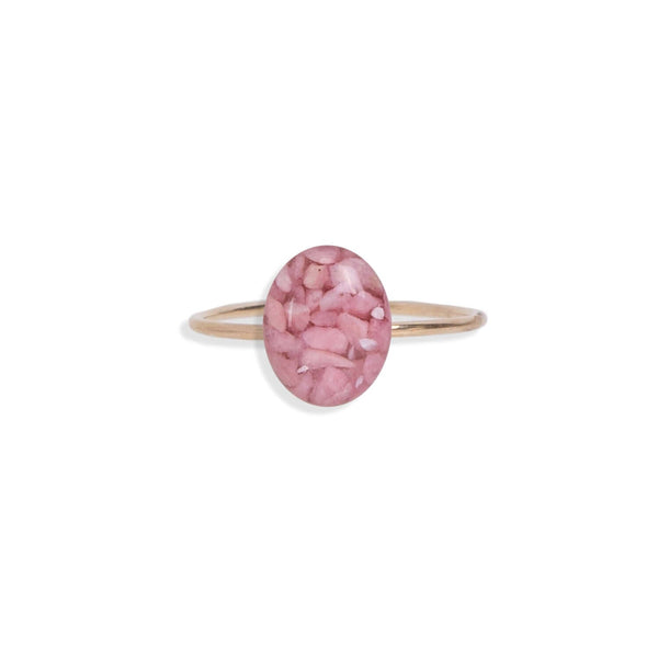 Delicate Oval Gemstone ring - Kate Koel