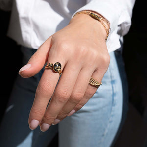 Delicate Oval Shimmer Foils Ring - Kate Koel
