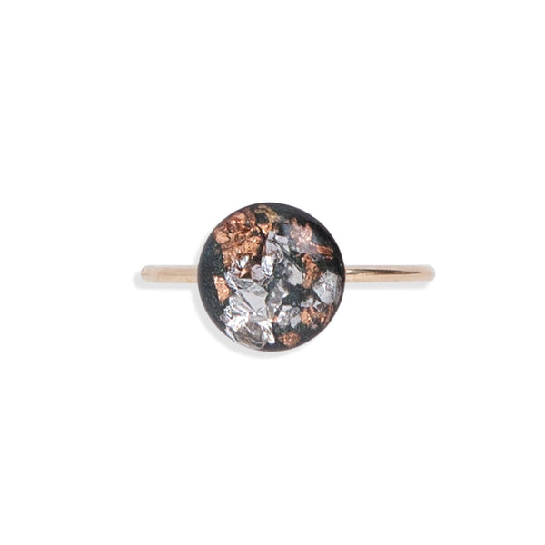 Delicate Round Shimmer Foil Ring - Kate Koel