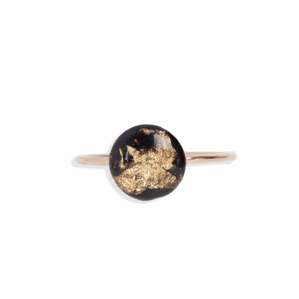 Delicate Round Shimmer Foil Ring - Kate Koel