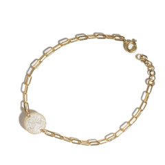 Delicate Round White Howlite Bracelet - Kate Koel