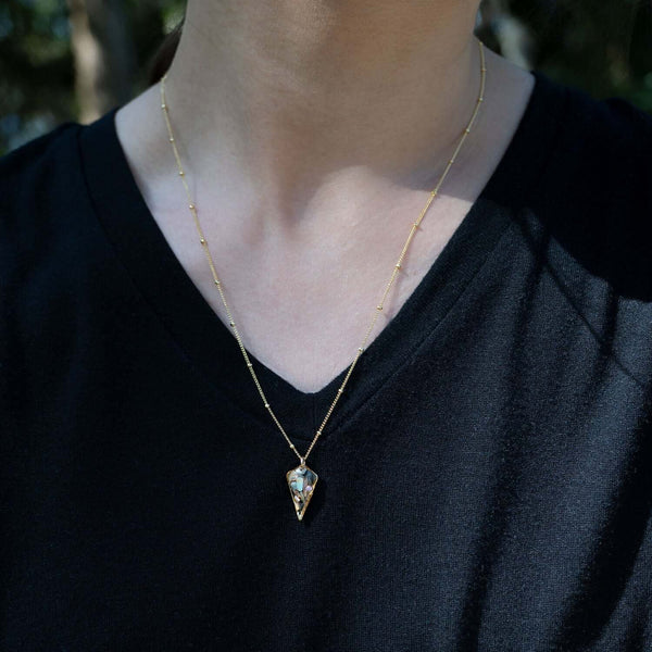 Diamond Abalone Shell Necklace - Kate Koel