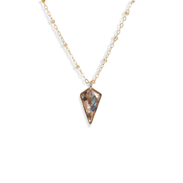 Diamond Abalone Shell Necklace - Kate Koel