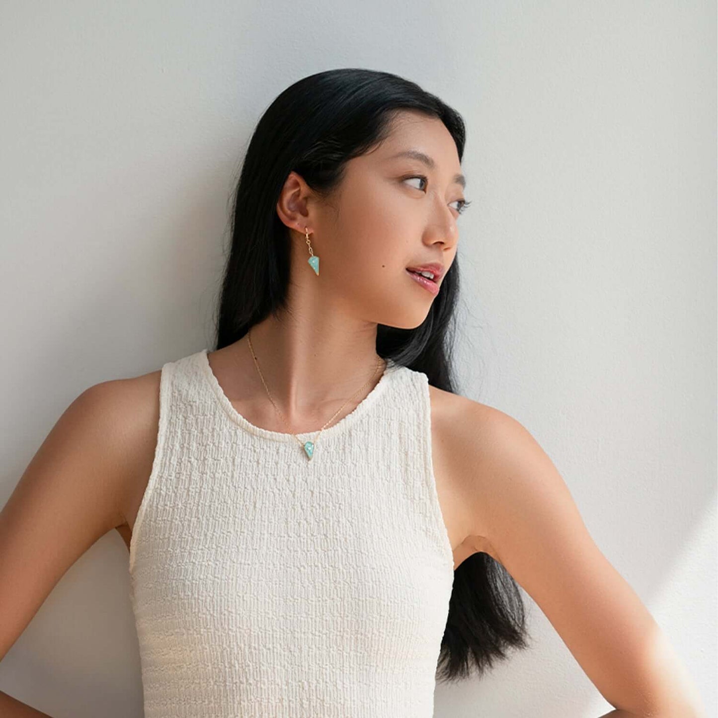 Diamond Malachite Necklace - Kate Koel