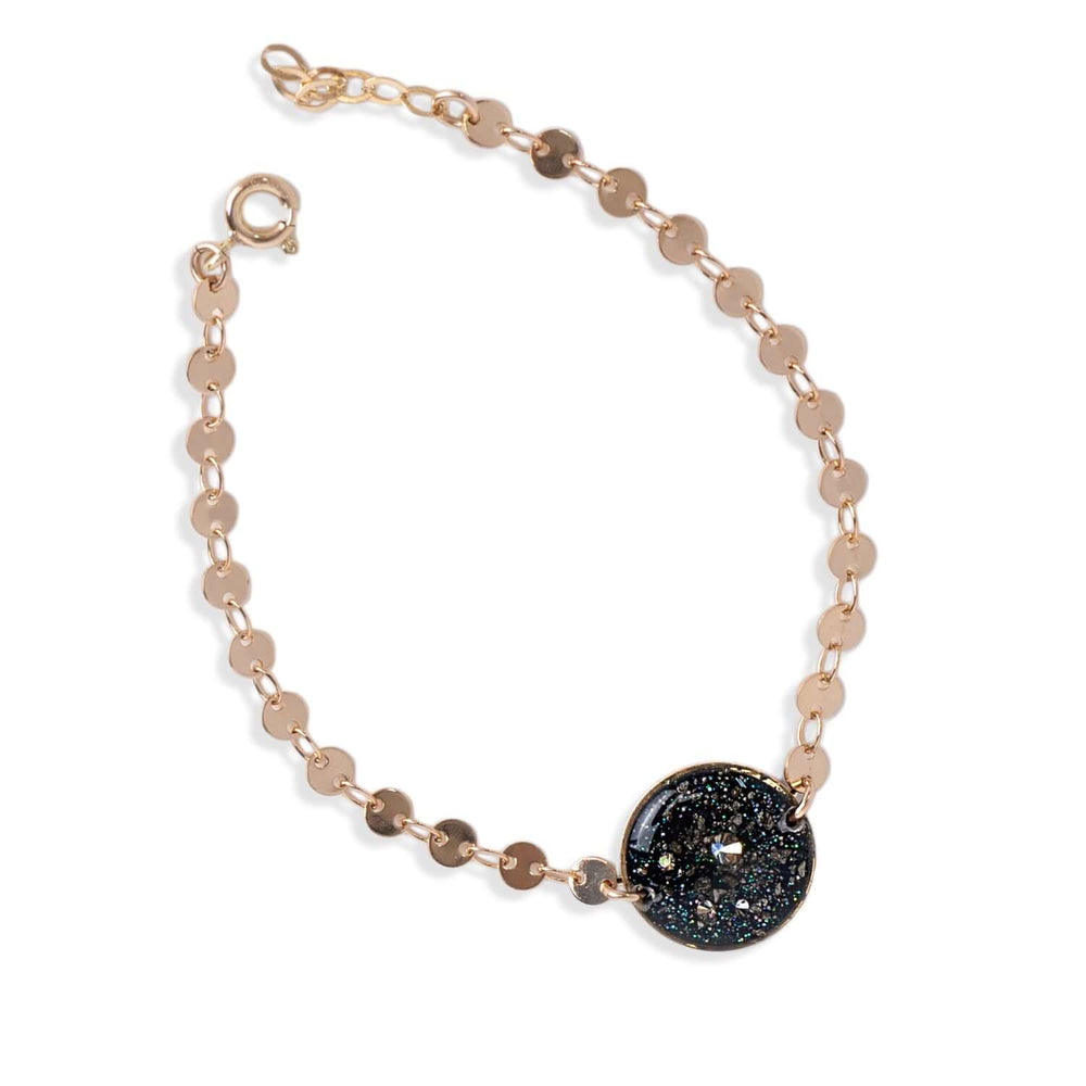 Disc Chain Round Galaxy Bracelet - Kate Koel