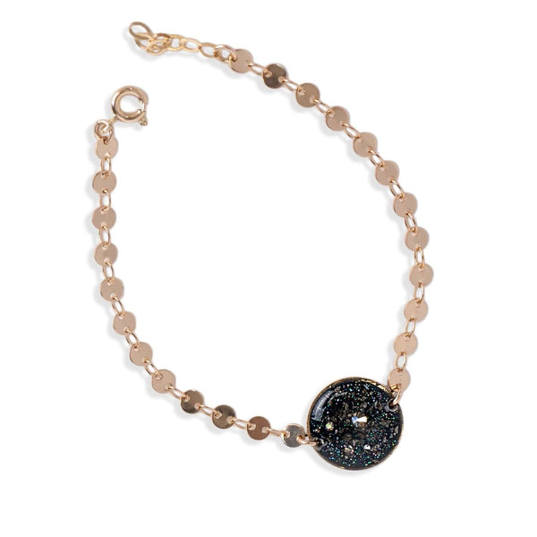 Disc Chain Round Galaxy Bracelet - Kate Koel