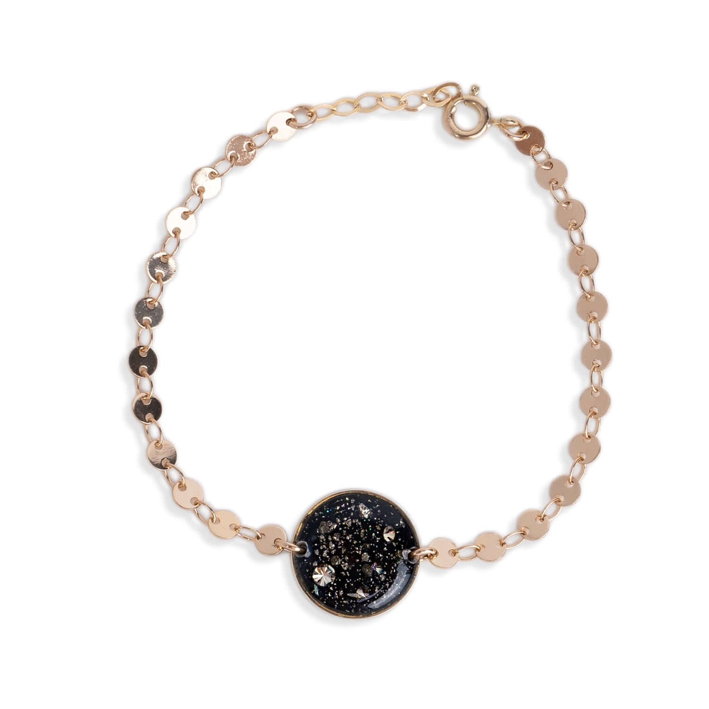 Disc Chain Round Galaxy Bracelet - Kate Koel