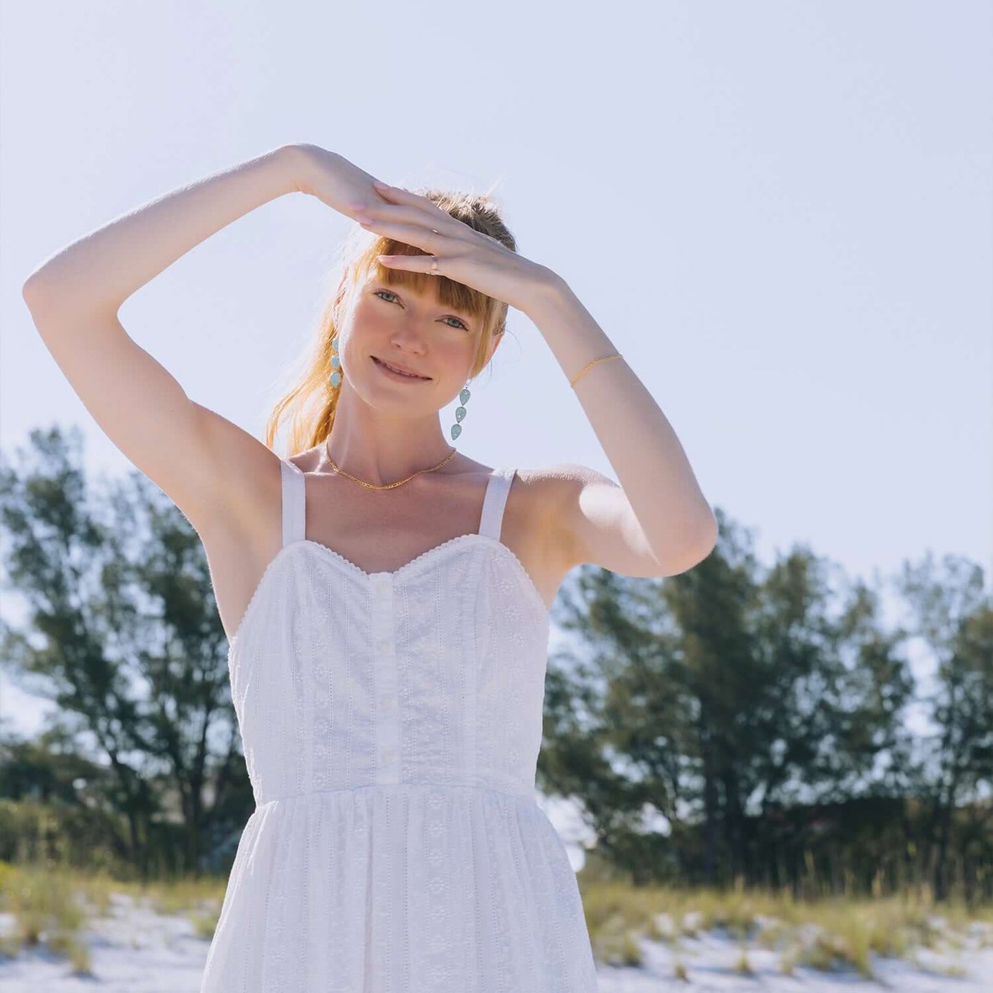 Drop Ocean Blue Earrings - Kate Koel
