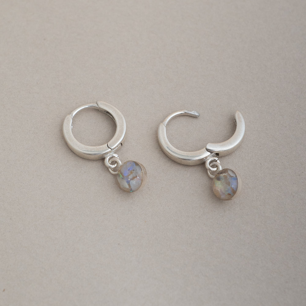 
                      
                        Opal Hoop Earrings
                      
                    