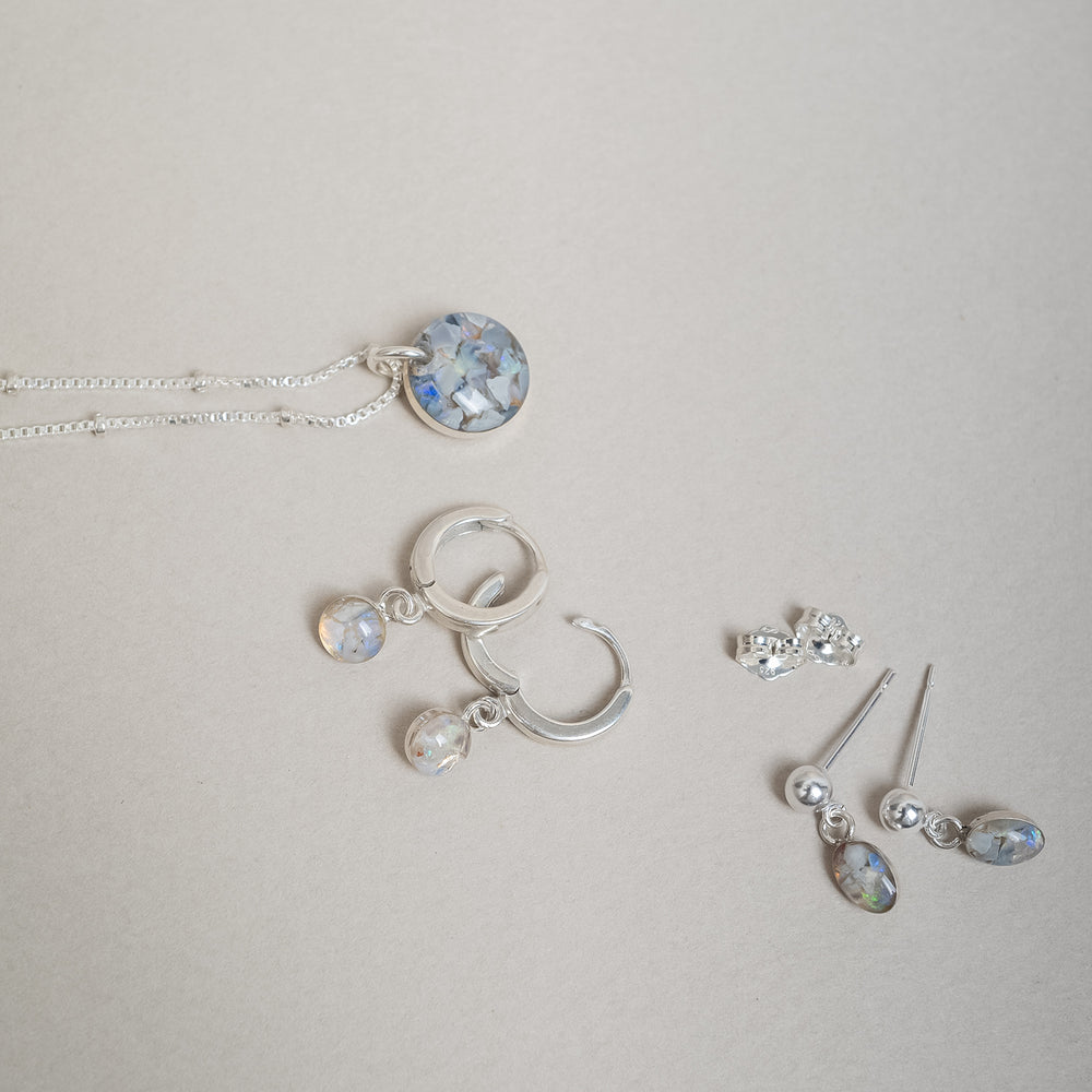 
                      
                        Opal Hoop Earrings
                      
                    