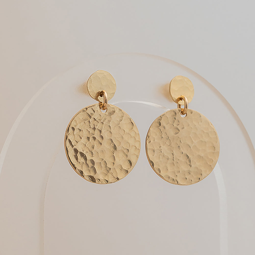 
                      
                        Textured Sequin Dangle Earrings
                      
                    