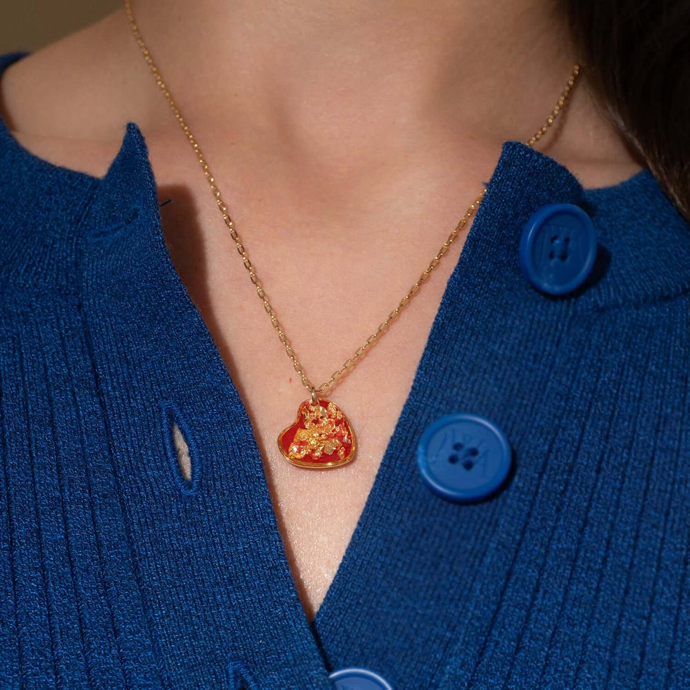 Foils Heart Necklace - Kate Koel