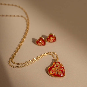 Foils Heart Necklace - Kate Koel