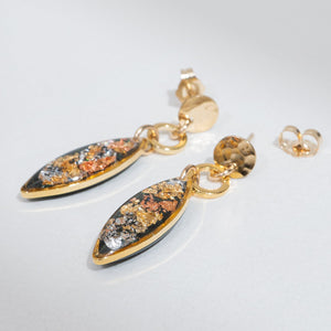Forest Oval Dangle Earrings