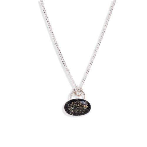 Galaxy Lock Silver Necklace - Kate Koel