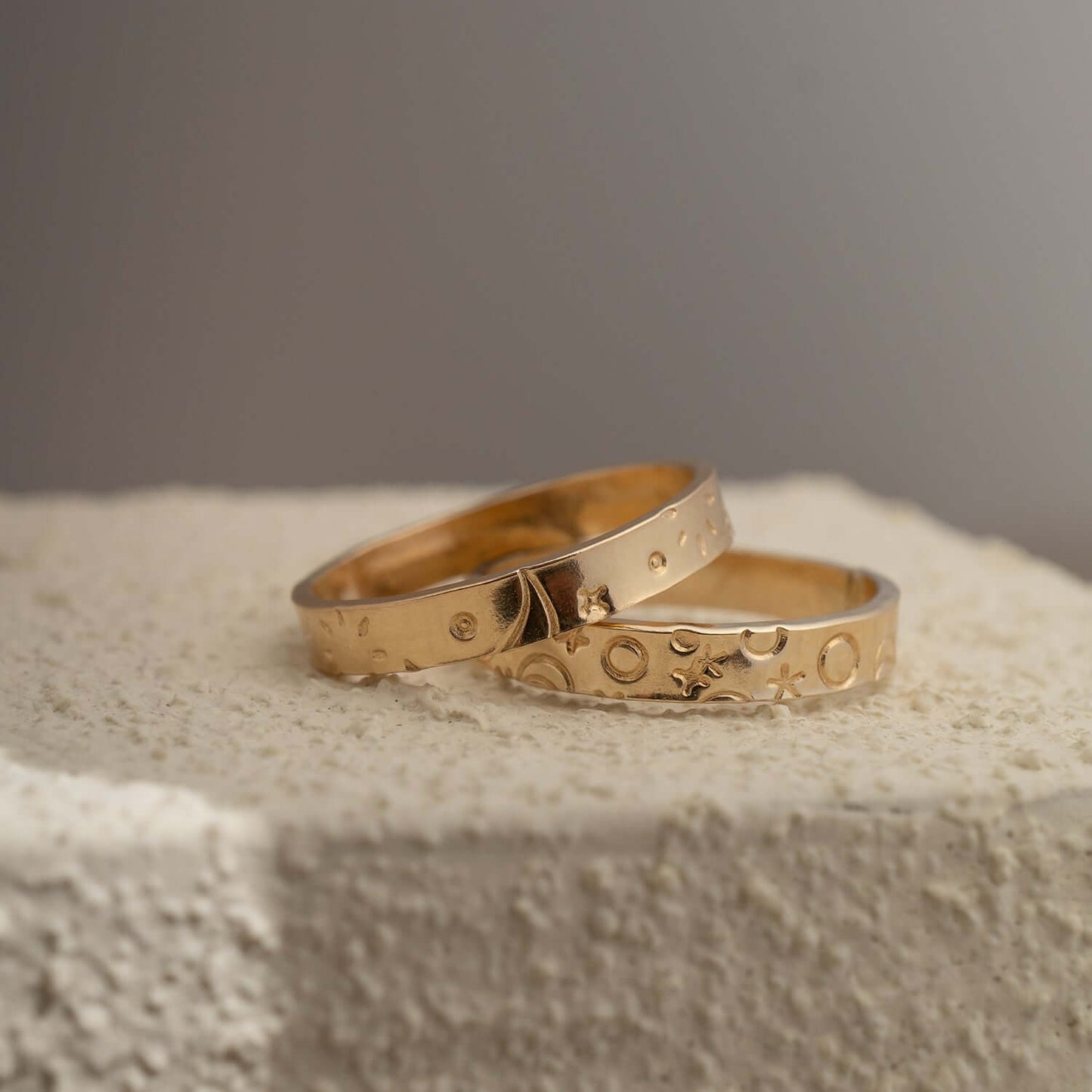 Galaxy Planet Stamped Ring - Kate Koel