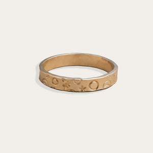 Galaxy Planet Stamped Ring - Kate Koel