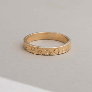 Galaxy Planet Stamped Ring - Kate Koel