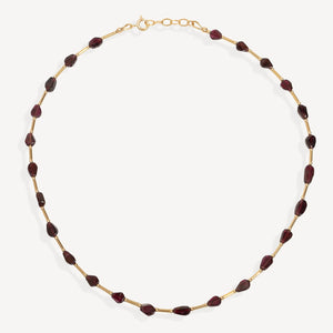 Garnet Beaded Necklace