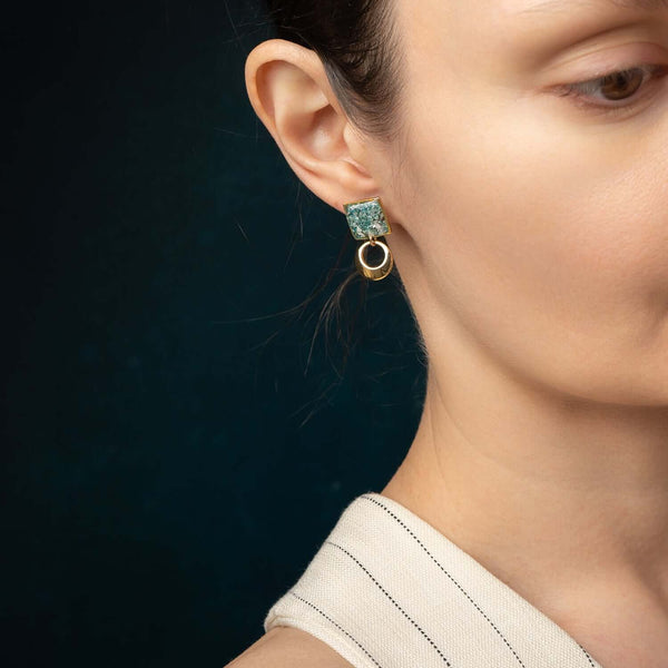 Gem Statement Stud Earrings - Kate Koel