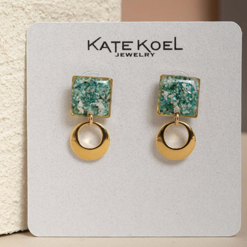 Gem Statement Stud Earrings - Kate Koel