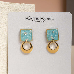 Gem Statement Stud Earrings - Kate Koel