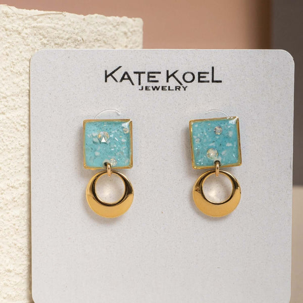 Gem Statement Stud Earrings - Kate Koel