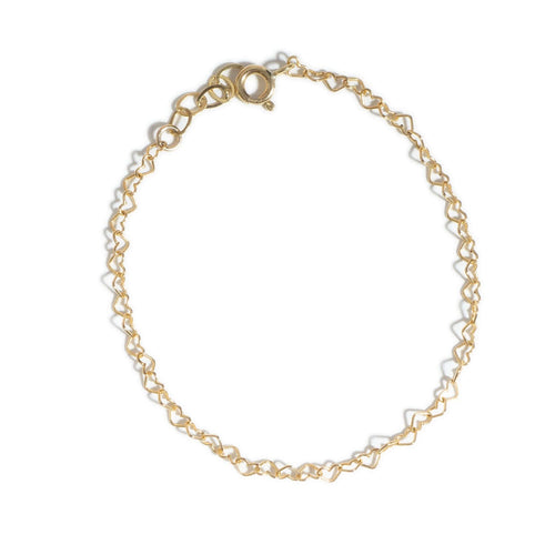 Gold Heart Chain - Kate Koel
