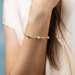 Gold Larimar Bracelet - Kate Koel
