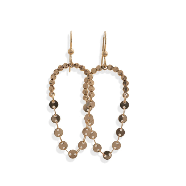 Hammered Dangle Earrings - Kate Koel