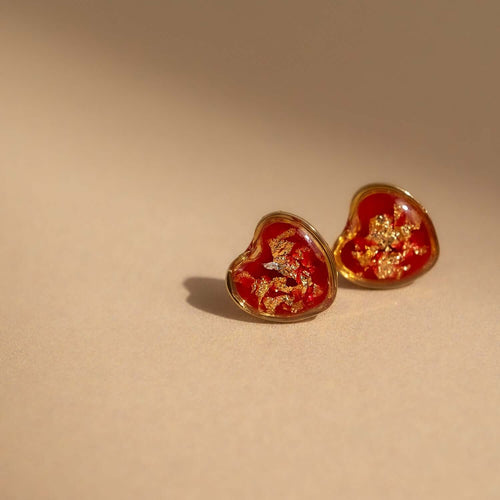 Heart Stud Earrings - Kate Koel
