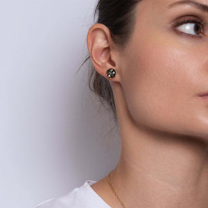 Hexagon flower earrings in Silver - Kate Koel