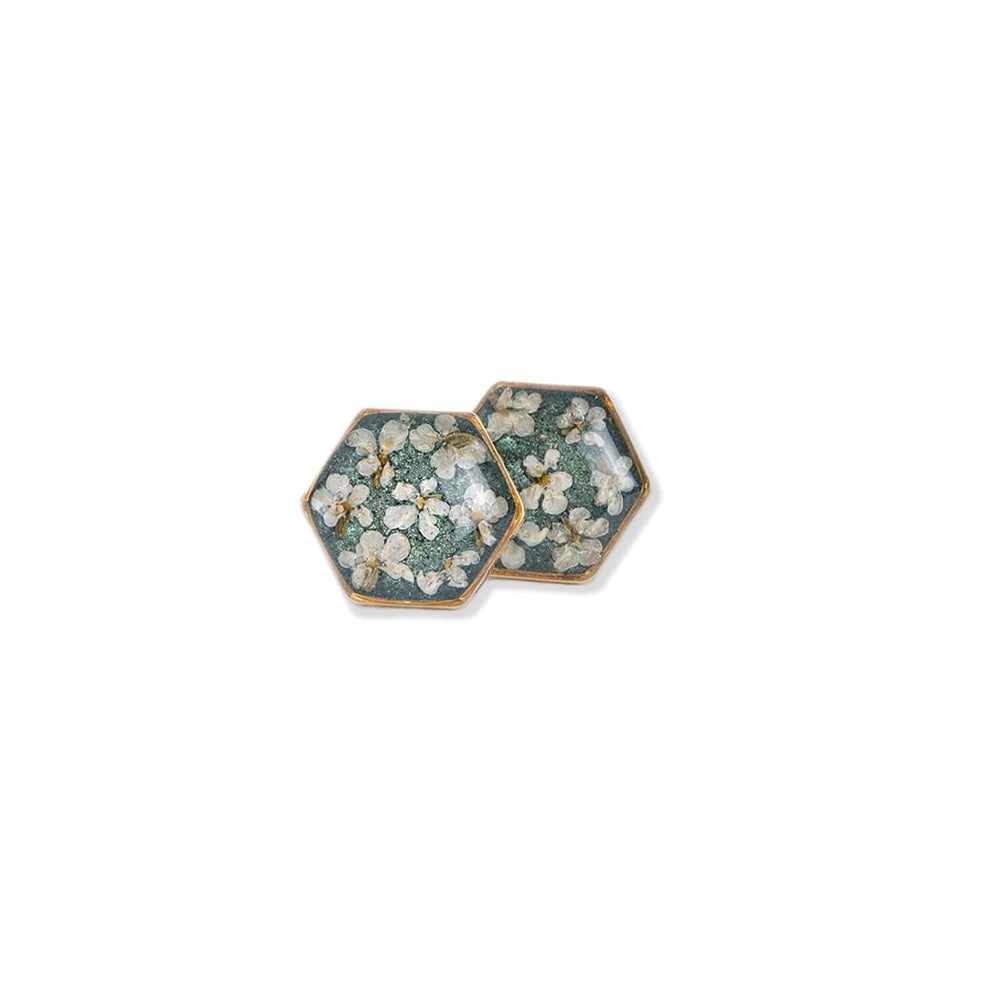 Hexagon flower earrings - Kate Koel