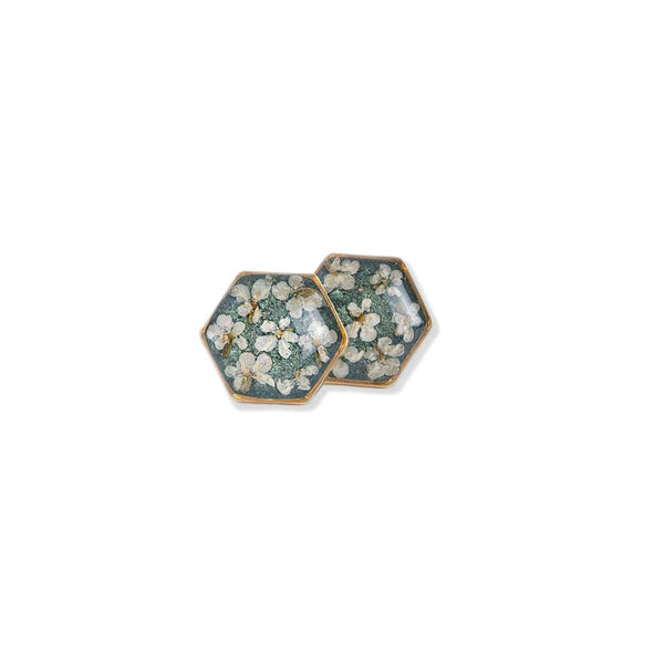 Hexagon flower earrings - Kate Koel