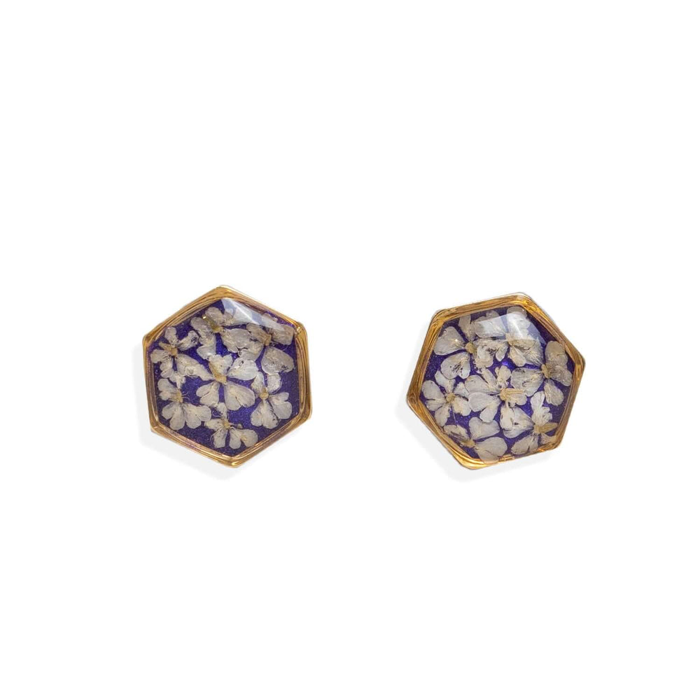Hexagon flower earrings - Kate Koel