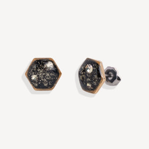 Hexagon Galaxy Stud Earrings