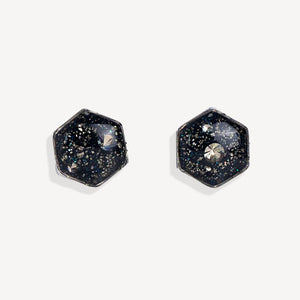 Hexagon Galaxy Stud Earrings